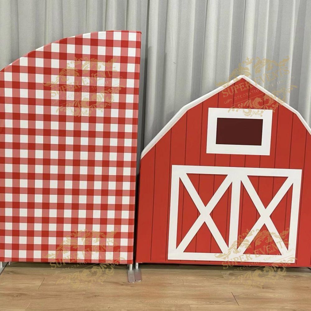 Arched Backdrop Fabric Set / Double Sided Tension Fabric Cover - Custom