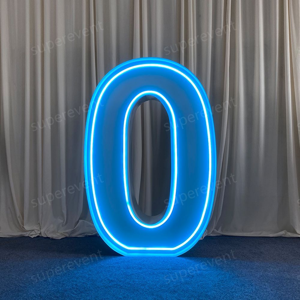 Metal Vintage RGB 4ft Marquee Letter Numbers Freestanding Custom 26 Letters