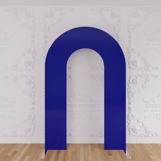 Arched Fabric Backdrop Single / Double Sided Tension Fabric Cover with Frame - Blue