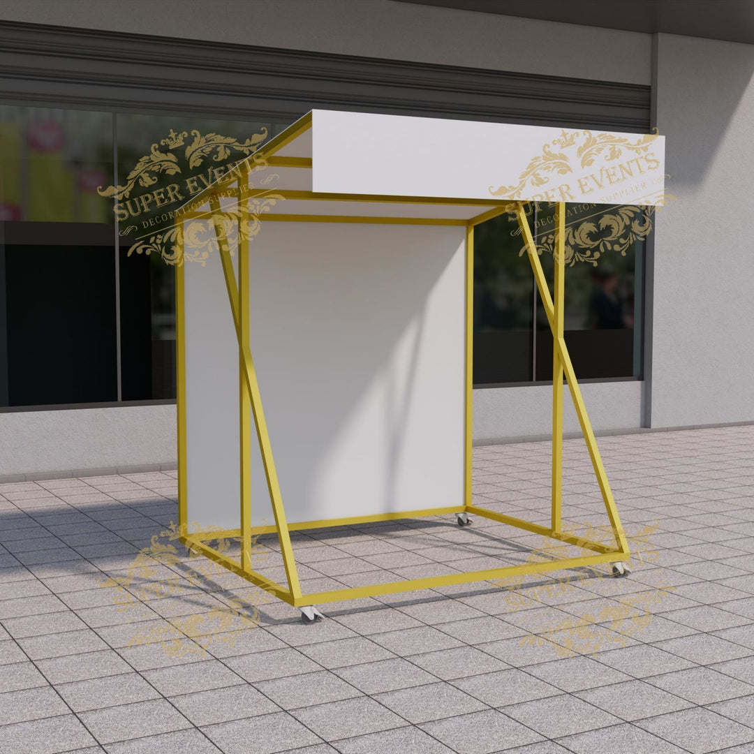 Metal Mobile Trade Show Promotion Kiosk Booth Tent with Wheels - Custom Color