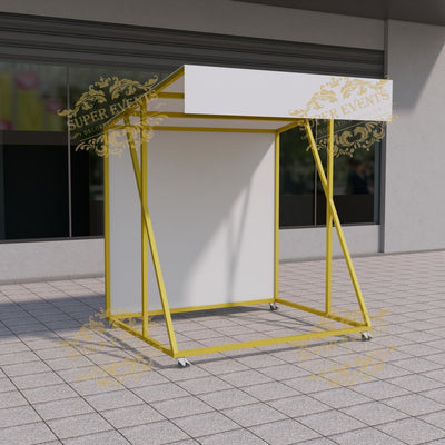 Metal Mobile Trade Show Promotion Kiosk Booth Tent with Wheels - Custom Color