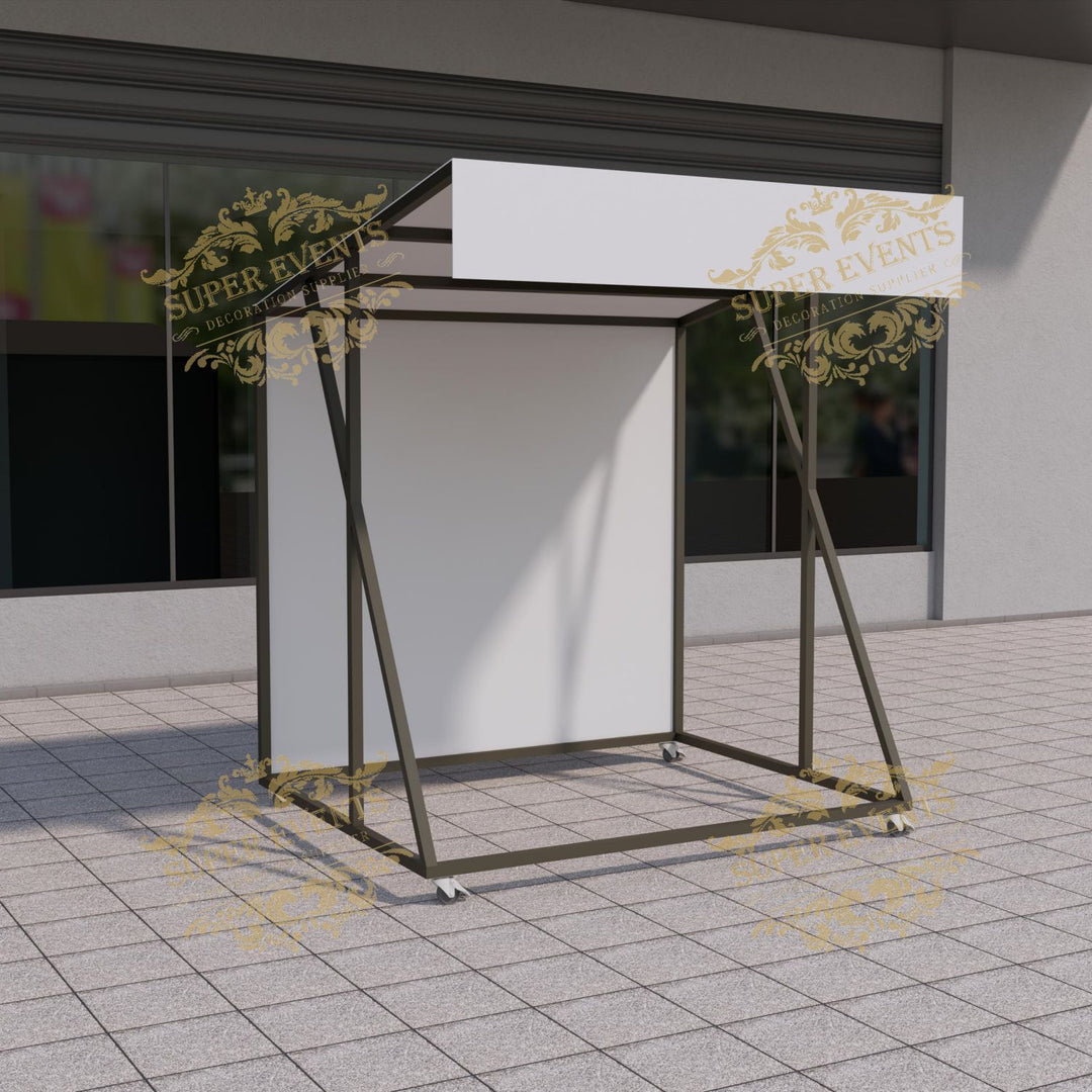 Metal Mobile Trade Show Promotion Kiosk Booth Tent with Wheels - Custom Color