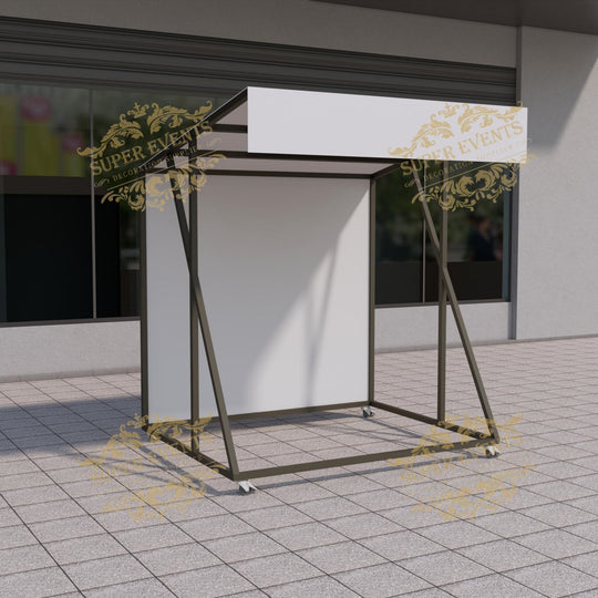 Metal Mobile Trade Show Promotion Kiosk Booth Tent with Wheels - Custom Color
