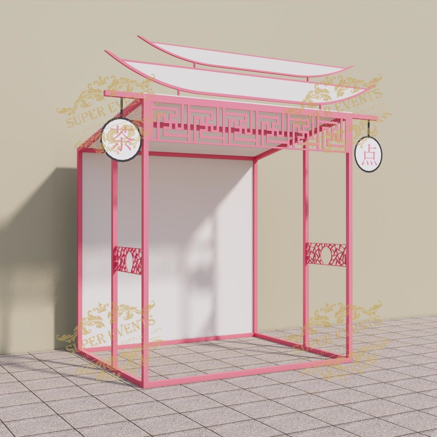 Mobile Trade Show Promotion Kiosk Booth Tent with Wheels - Custom Color