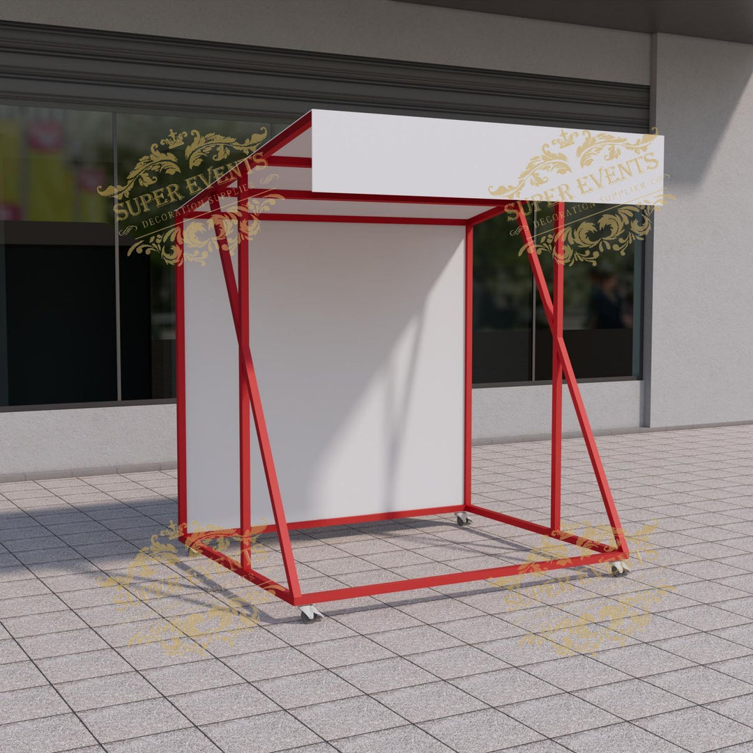 Metal Mobile Trade Show Promotion Kiosk Booth Tent with Wheels - Custom Color