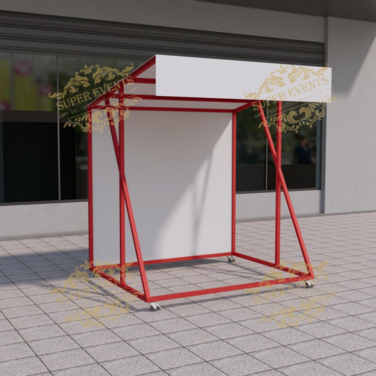 Metal Mobile Trade Show Promotion Kiosk Booth Tent with Wheels - Custom Color