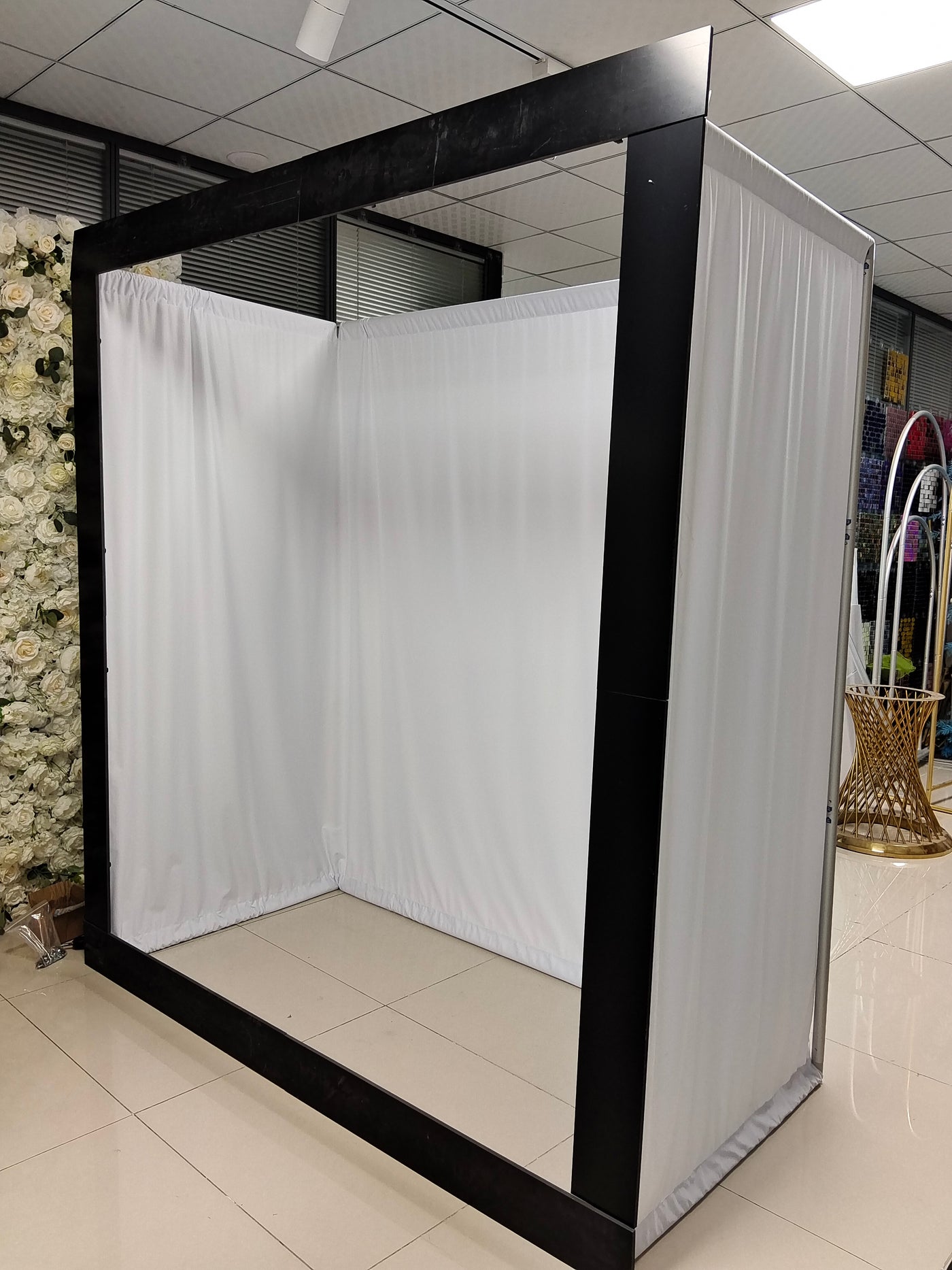 Weddings Photography Background Aluminum+PVC Magazine Photo Booth Box Backdrop Event Booth