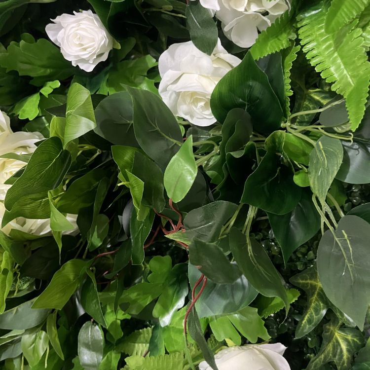 HE-BD057 5D Fabric Artificial Flower Backdrop Rolling Up Curtain Flower Wall - 8ft*8ft