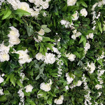 HE-BD057 5D Fabric Artificial Flower Backdrop Rolling Up Curtain Flower Wall - 8ft*8ft