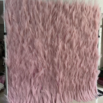 HE-BD114 3D Pampas Backdrop Rolling Up Curtain Flower Wall - 8ft*8ft