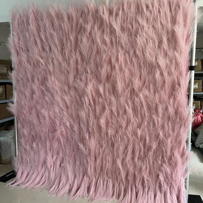 HE-BD114 3D Pampas Backdrop Rolling Up Curtain Flower Wall - 8ft*8ft