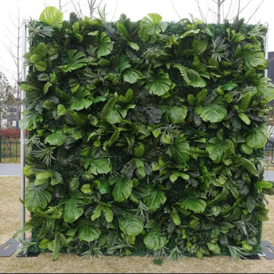 HE-BD100 3D Fabric Artificial Flower Backdrop Rolling Up Curtain Flower Wall - 8ft*8ft