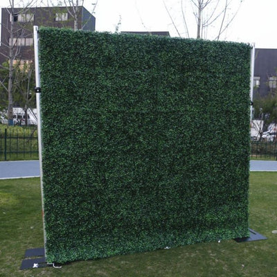 HE-BD099 2D Fabric Artificial Green Wall Rolling Up Curtain Flower Wall - 8ft*8ft