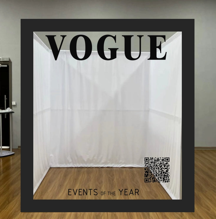 Weddings Photography Background Aluminum+PVC Magazine Photo Booth Box Backdrop Event Vogue Booth
