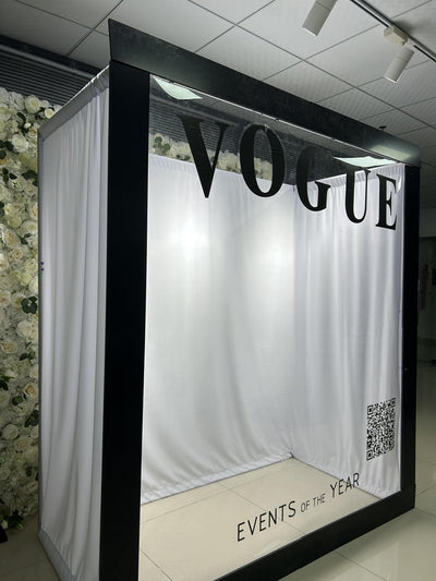 Weddings Photography Background Aluminum+PVC Magazine Photo Booth Box Backdrop Event Vogue Booth