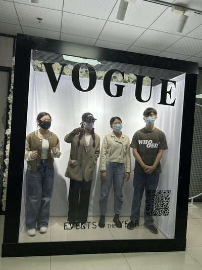 Weddings Photography Background Aluminum+PVC Magazine Photo Booth Box Backdrop Event Vogue Booth