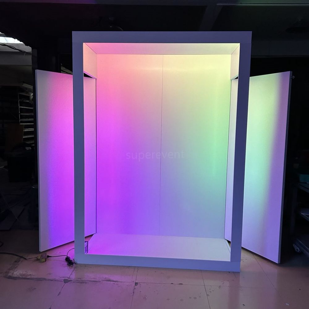 Box Frame Backdrop Weddings Photography Background PVC Magazine Photo Booth Box Backdrop ...