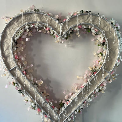 Heart Shaped Wedding Arch Flower Backdrop Arch Flower Runners Floral Arrangement