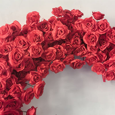 Heart Shaped Wedding Arch Flower Backdrop Arch Flower Runners Floral Arrangement
