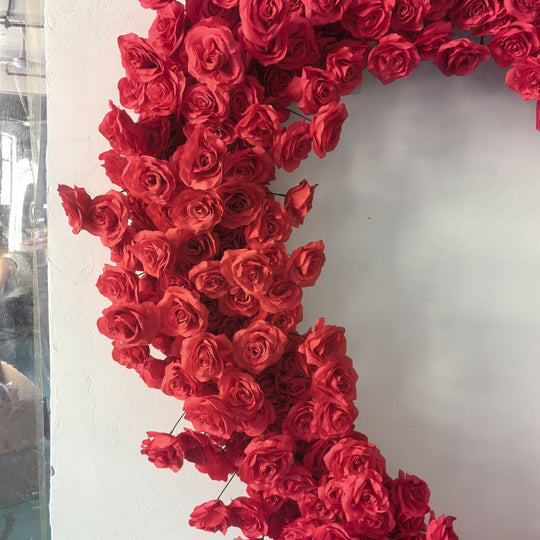 Heart Shaped Wedding Arch Flower Backdrop Arch Flower Runners Floral Arrangement