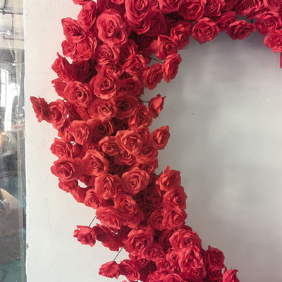 Heart Shaped Wedding Arch Flower Backdrop Arch Flower Runners Floral Arrangement