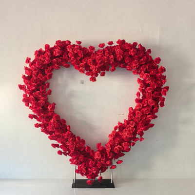Heart Shaped Wedding Arch Flower Backdrop Arch Flower Runners Floral Arrangement