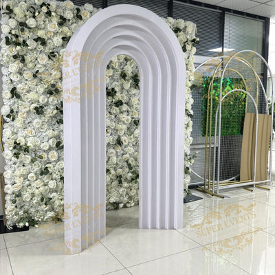 Arched Backdrop Set / Custom 3D PVC Arch Backdrop - White