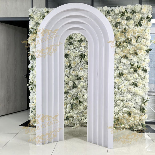 Arched Backdrop Set / Custom 3D PVC Arch Backdrop - White
