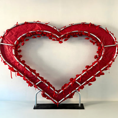 Heart Shaped Wedding Arch Flower Backdrop Arch Flower Runners Floral Arrangement