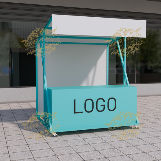 Metal Mobile Trade Show Promotion Kiosk Booth Tent with Wheels - Custom Color