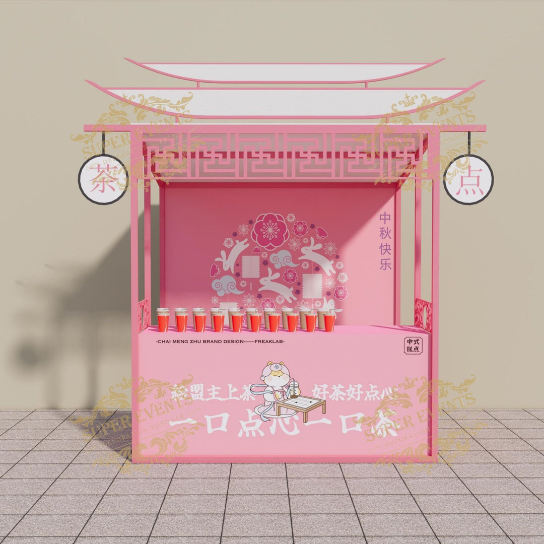 Mobile Trade Show Promotion Kiosk Booth Tent with Wheels - Custom Color