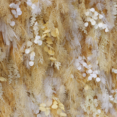 HE-BD028 5D Feather Backdrop Rolling Up Curtain Flower Wall - 8ft*8ft