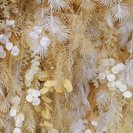HE-BD028 5D Feather Backdrop Rolling Up Curtain Flower Wall - 8ft*8ft