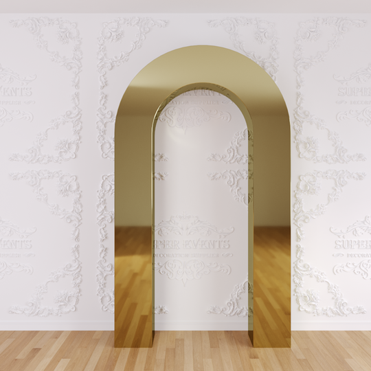 Pvc Arch Event Decor Backdrop - Gold