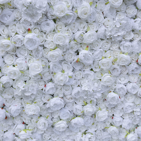 BD-032 2D Fabric Artificial Flower Backdrop Rolling Up Curtain Flower Wall - 8ft*8ft