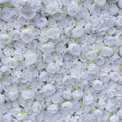 BD-032 2D Fabric Artificial Flower Backdrop Rolling Up Curtain Flower Wall - 8ft*8ft