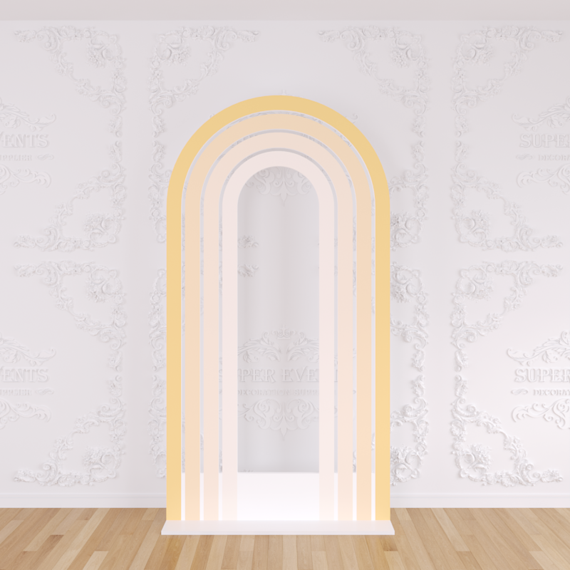 Arched Backdrop Set / Custom 3D PVC Arch Backdrop - Multicolor