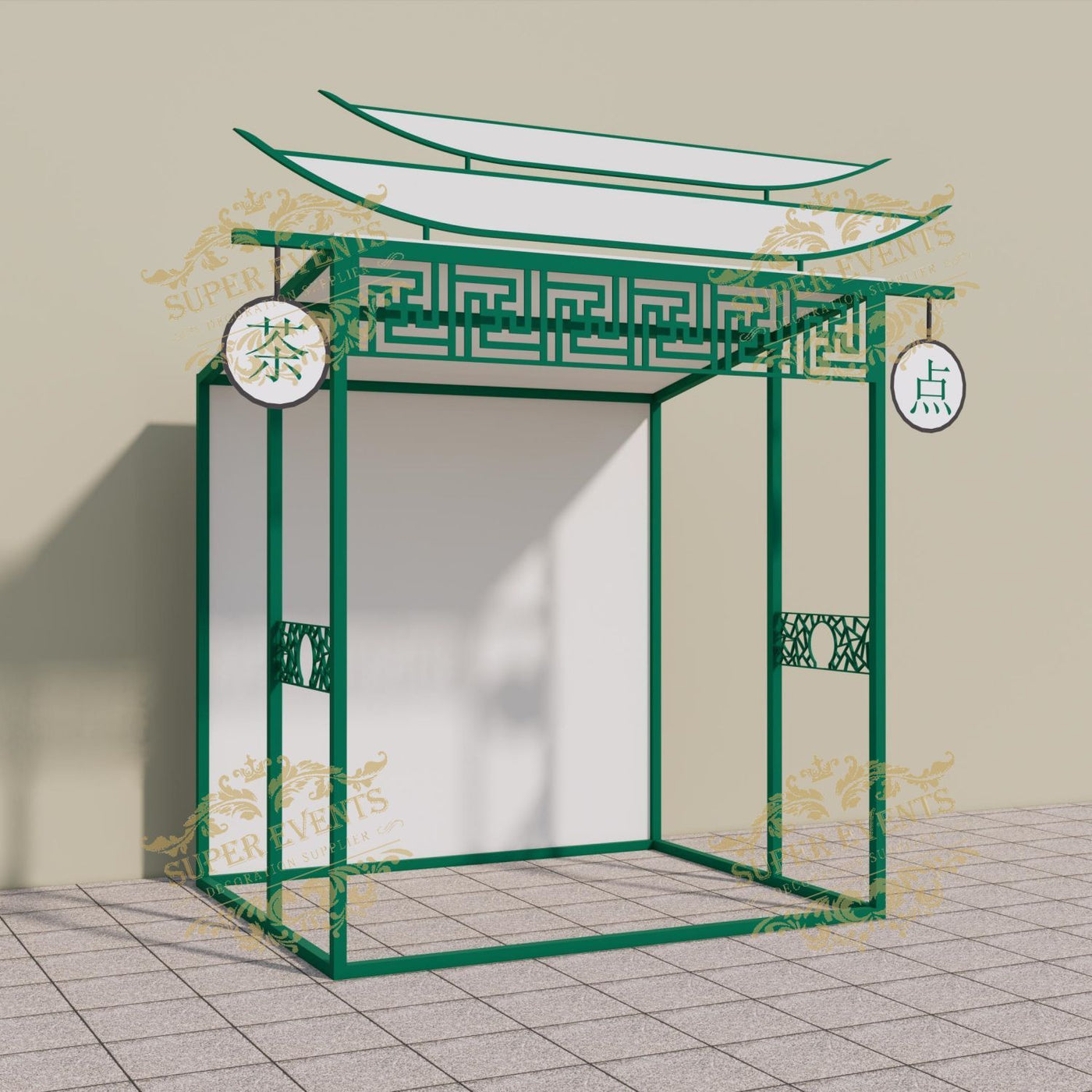 Mobile Trade Show Promotion Kiosk Booth Tent with Wheels - Custom Color