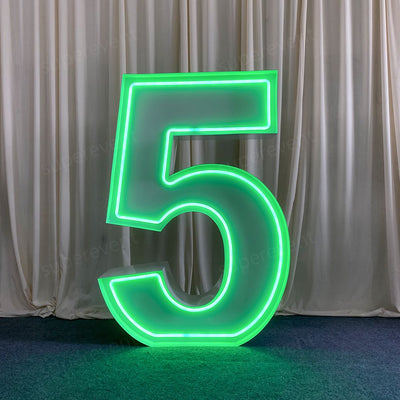 Metal Vintage RGB 4ft Marquee Letter Numbers Freestanding Custom 26 Letters
