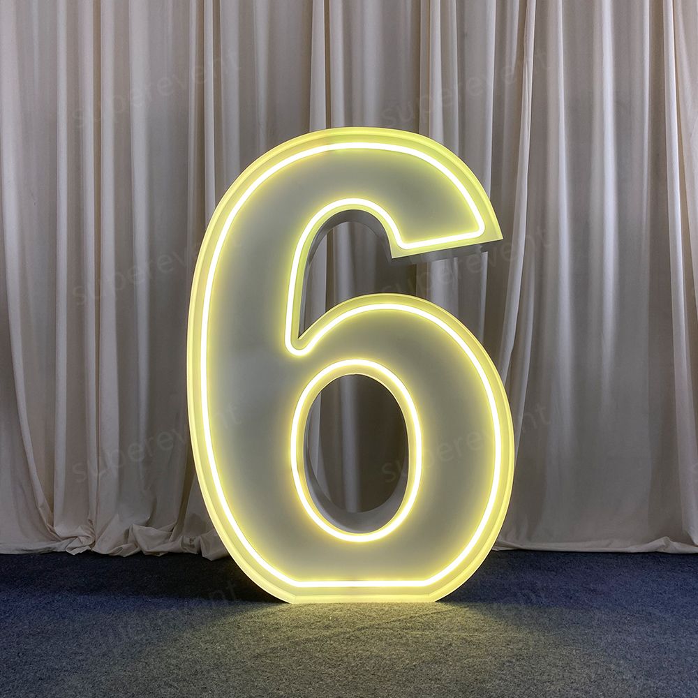 Metal Vintage RGB 4ft Marquee Letter Numbers Freestanding Custom 26 Letters