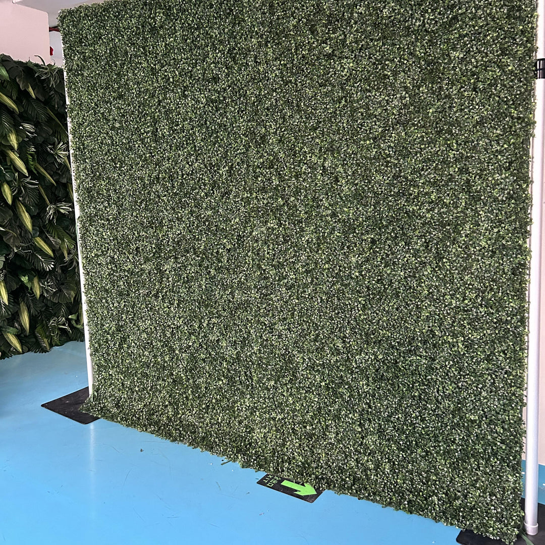 2D Fabric Artificial Green Wall Rolling Up Curtain Flower Wall - 8ft*8ft