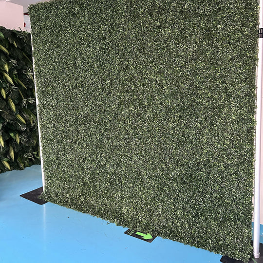 2D Fabric Artificial Green Wall Rolling Up Curtain Flower Wall - 8ft*8ft