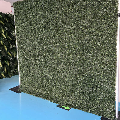 2D Fabric Artificial Green Wall Rolling Up Curtain Flower Wall - 8ft*8ft