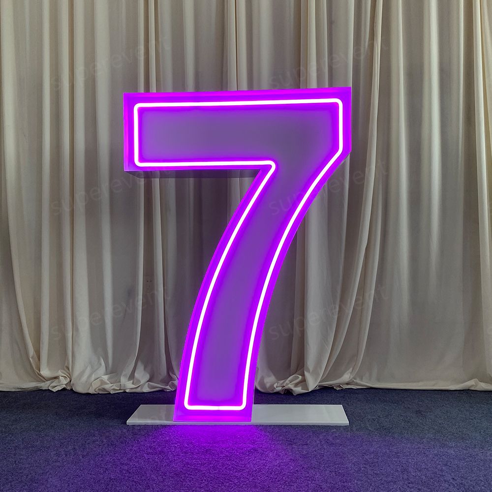 Metal Vintage RGB 4ft Marquee Letter Numbers Freestanding Custom 26 Letters