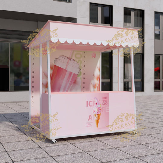 Mobile Trade Show Promotion Kiosk Booth Tent with Wheels - Custom Color