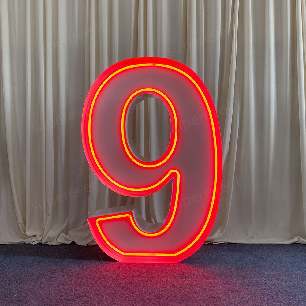 Metal Vintage RGB 4ft Marquee Letter Numbers Freestanding Custom 26 Letters