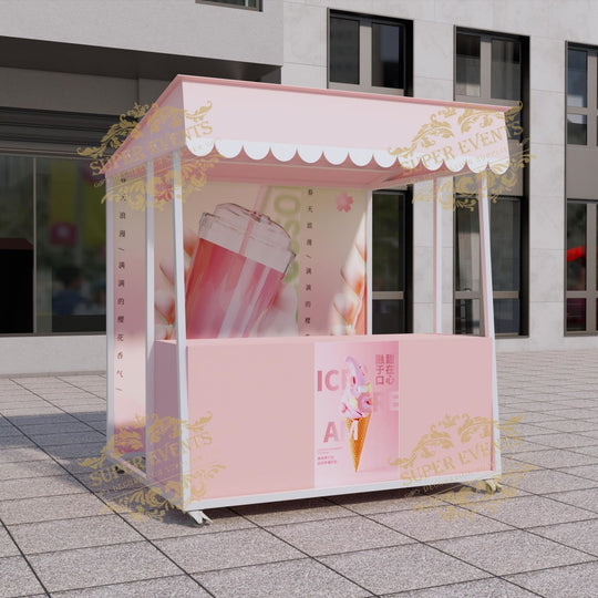 Mobile Trade Show Promotion Kiosk Booth Tent with Wheels - Custom Color