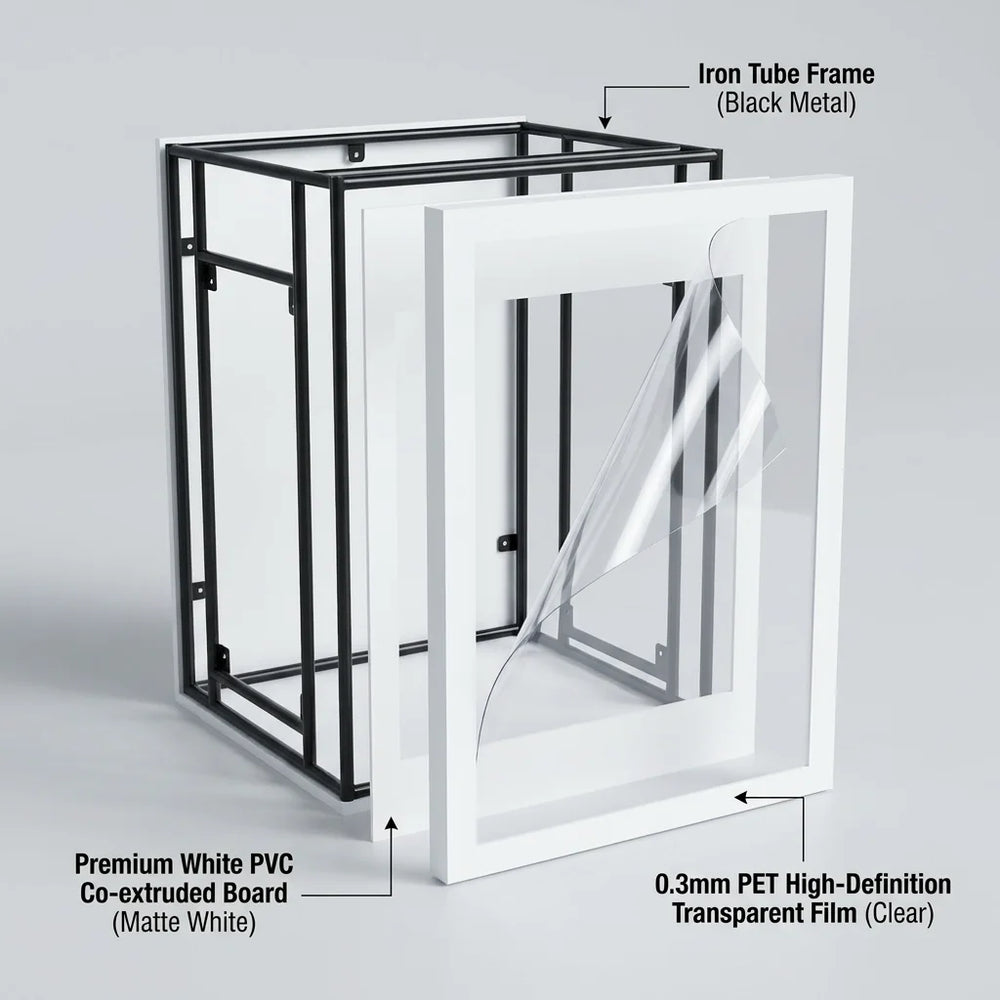 Premium Interactive Magazine Cover Photo Booth Prop Box - Heavy Duty Vogue-Style Event Backdrop