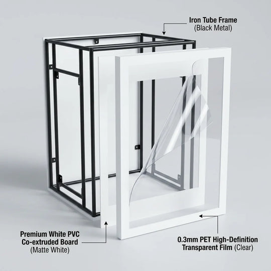 Premium Interactive Magazine Cover Photo Booth Prop Box - Heavy Duty Vogue-Style Event Backdrop