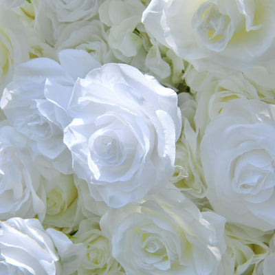 BD060-1 5D Fabric Artificial Flower Backdrop Rolling Up Curtain Flower Wall - 8ft*8ft